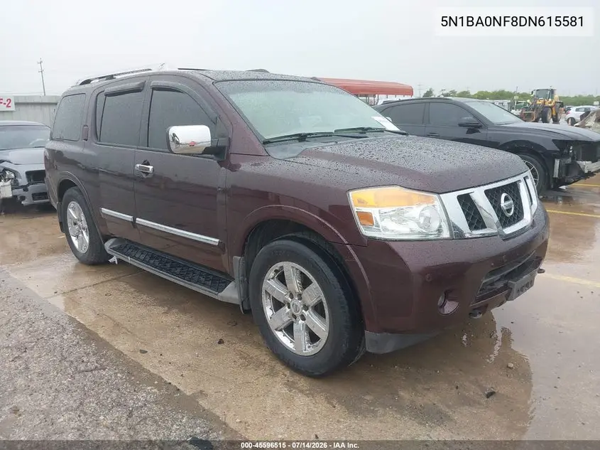 2013 Nissan Armada Platinum VIN: 5N1BA0NF8DN615581 Lot: 45596515