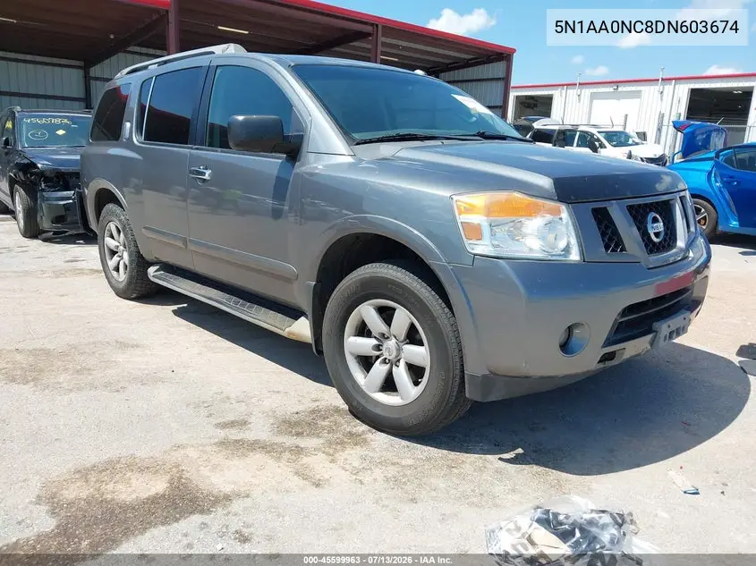 2013 Nissan Armada Sv VIN: 5N1AA0NC8DN603674 Lot: 45599963