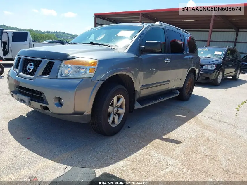 2013 Nissan Armada Sv VIN: 5N1AA0NC8DN603674 Lot: 45599963
