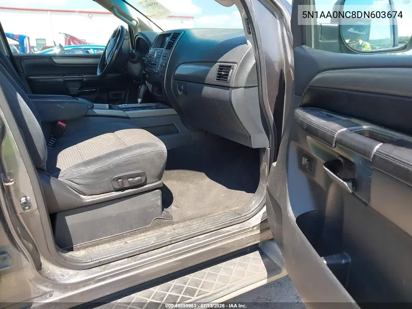 2013 Nissan Armada Sv VIN: 5N1AA0NC8DN603674 Lot: 45599963