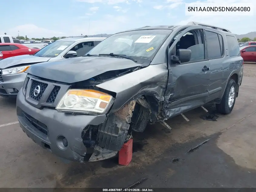 2013 Nissan Armada Sv VIN: 5N1AA0ND5DN604080 Lot: 45687897