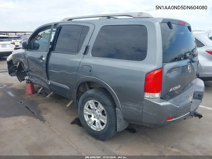 2013 Nissan Armada Sv VIN: 5N1AA0ND5DN604080 Lot: 45687897