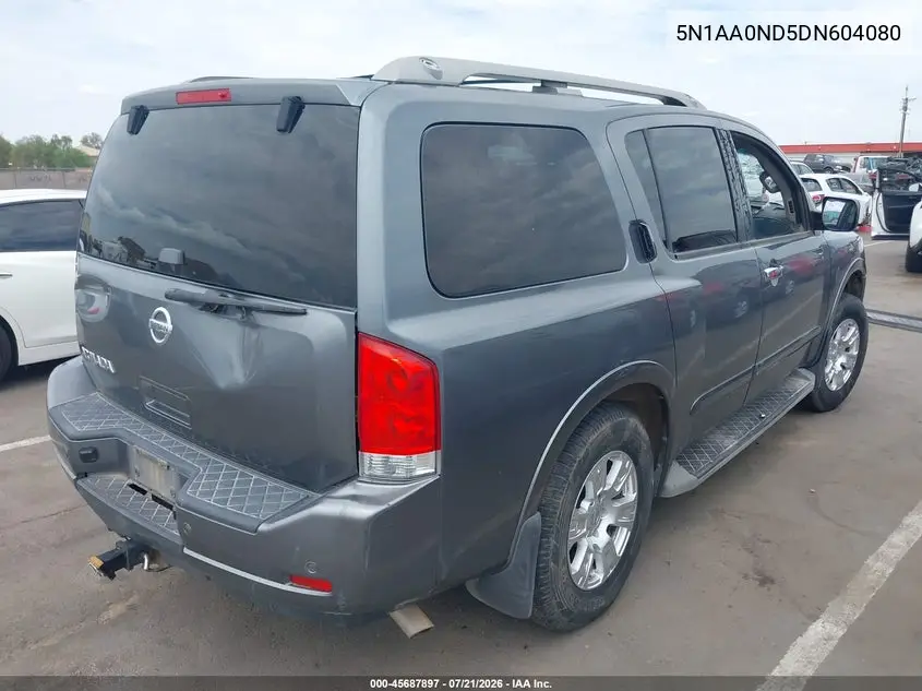 2013 Nissan Armada Sv VIN: 5N1AA0ND5DN604080 Lot: 45687897