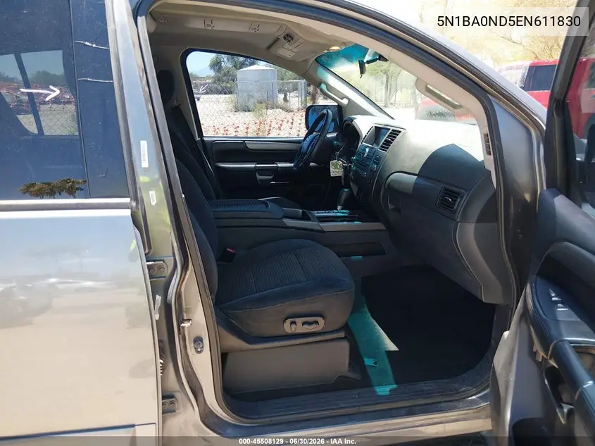 2014 Nissan Armada Sv VIN: 5N1BA0ND5EN611830 Lot: 45508129