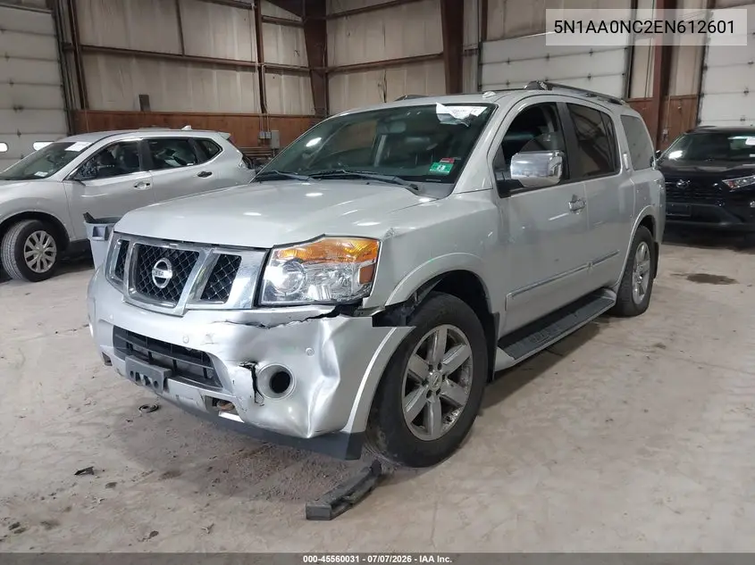 2014 Nissan Armada Platinum VIN: 5N1AA0NC2EN612601 Lot: 45560031