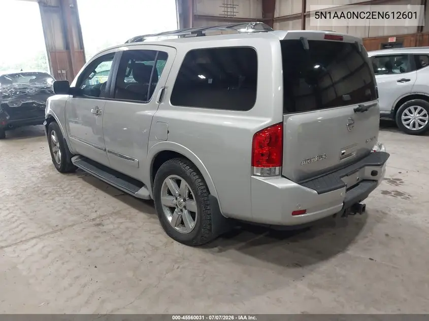 2014 Nissan Armada Platinum VIN: 5N1AA0NC2EN612601 Lot: 45560031
