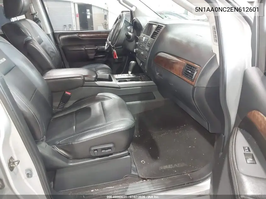 2014 Nissan Armada Platinum VIN: 5N1AA0NC2EN612601 Lot: 45560031