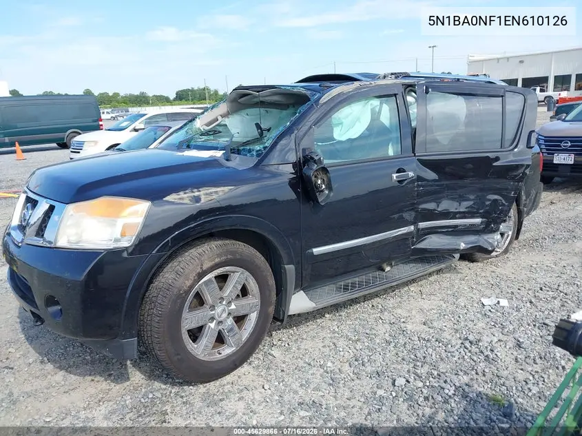 2014 Nissan Armada Platinum VIN: 5N1BA0NF1EN610126 Lot: 45629866