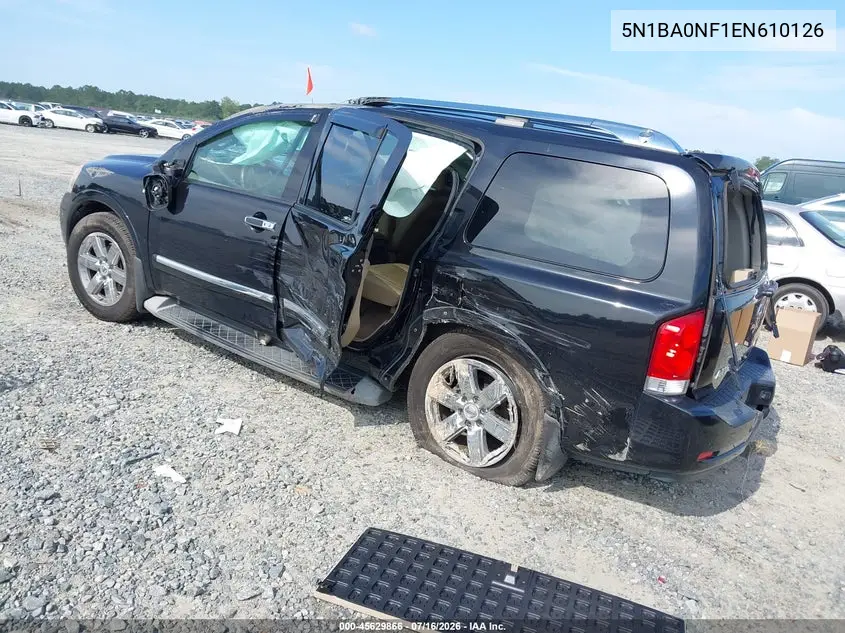 2014 Nissan Armada Platinum VIN: 5N1BA0NF1EN610126 Lot: 45629866
