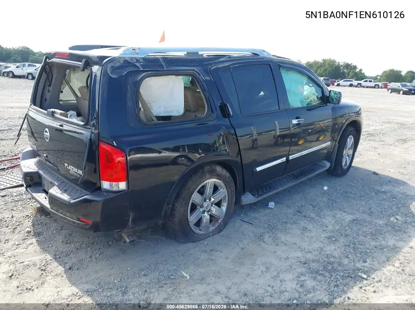 2014 Nissan Armada Platinum VIN: 5N1BA0NF1EN610126 Lot: 45629866