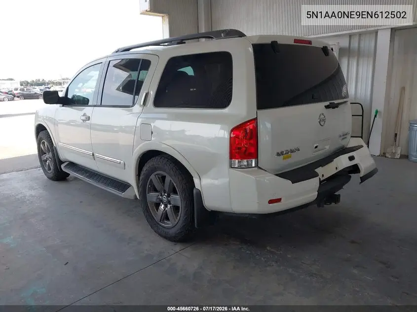 2014 Nissan Armada Platinum/Sl/Sv VIN: 5N1AA0NE9EN612502 Lot: 45660726