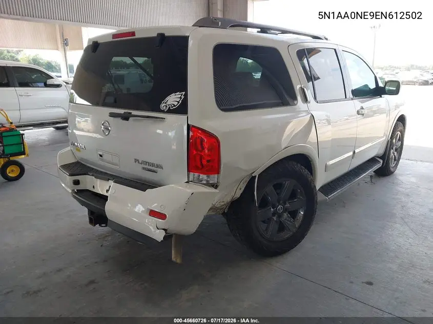 2014 Nissan Armada Platinum/Sl/Sv VIN: 5N1AA0NE9EN612502 Lot: 45660726