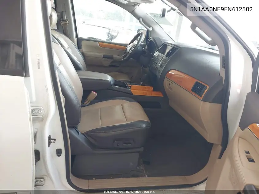 2014 Nissan Armada Platinum/Sl/Sv VIN: 5N1AA0NE9EN612502 Lot: 45660726