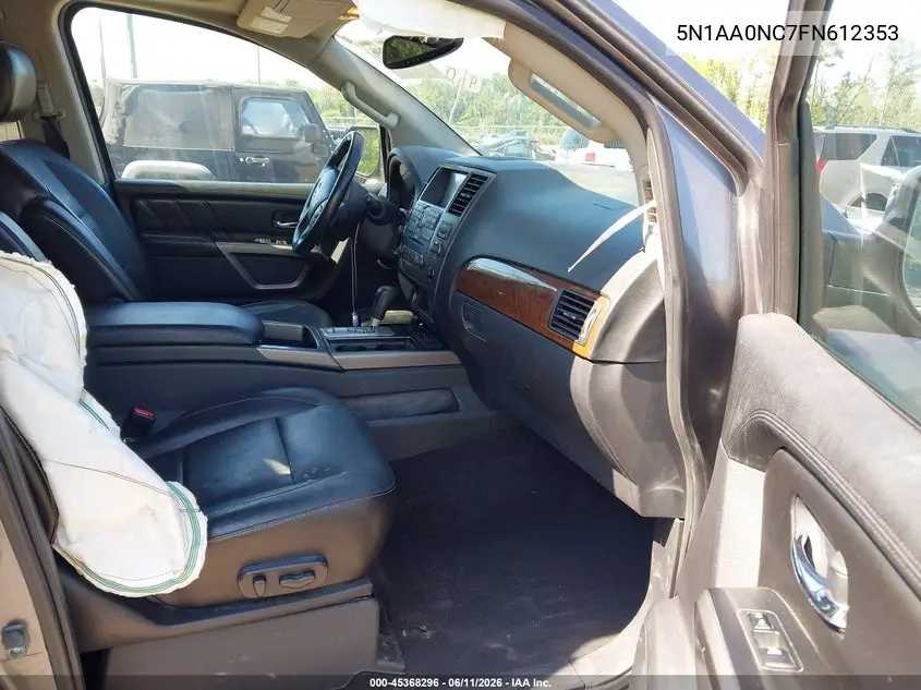 2015 Nissan Armada Platinum VIN: 5N1AA0NC7FN612353 Lot: 45368296