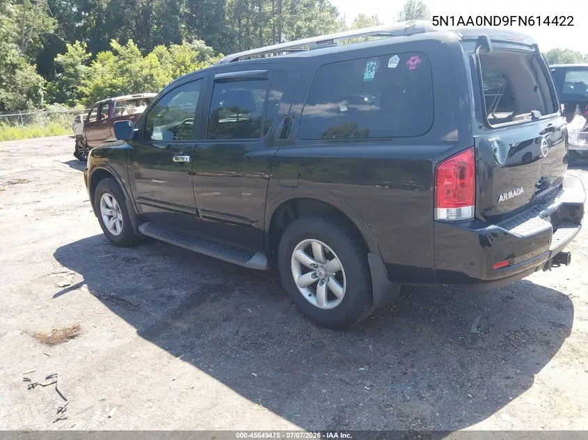 2015 Nissan Armada Sv VIN: 5N1AA0ND9FN614422 Lot: 45549475