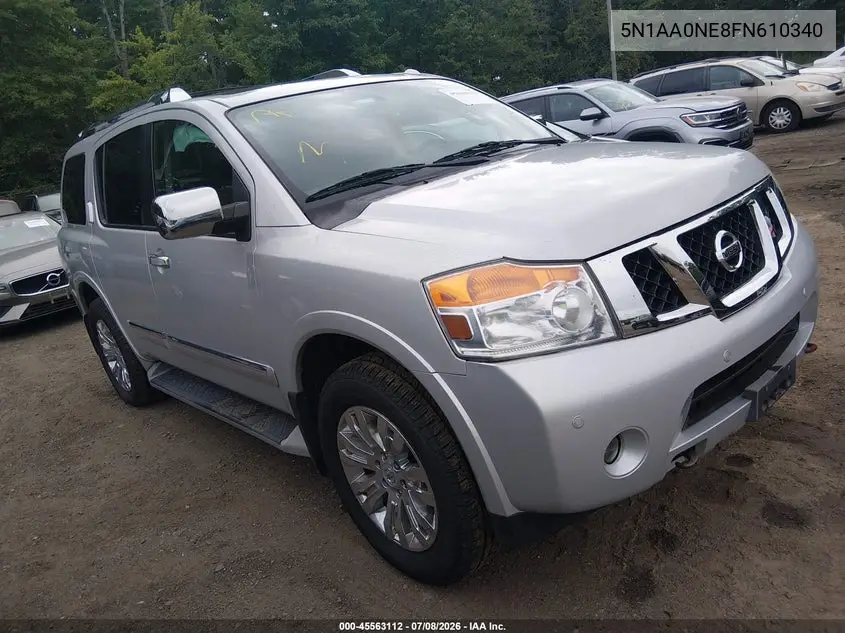 2015 Nissan Armada Platinum VIN: 5N1AA0NE8FN610340 Lot: 45563112