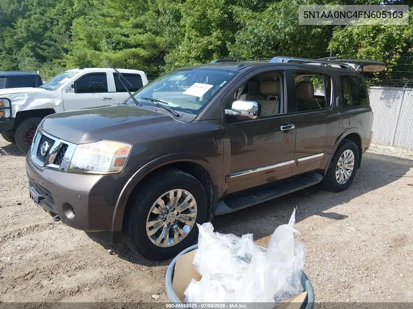 2015 Nissan Armada Platinum VIN: 5N1AA0NC4FN605103 Lot: 45568525