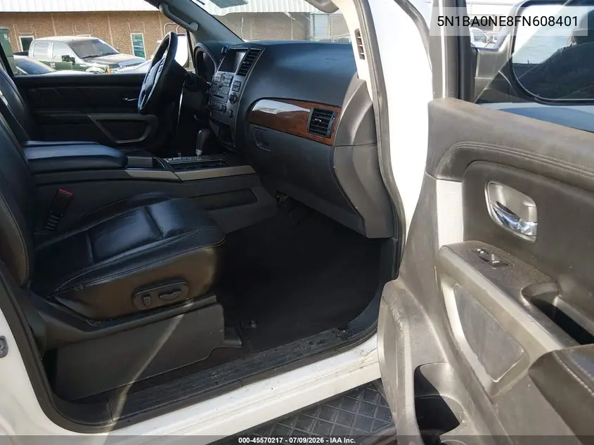 2015 Nissan Armada Platinum VIN: 5N1BA0NE8FN608401 Lot: 45570217