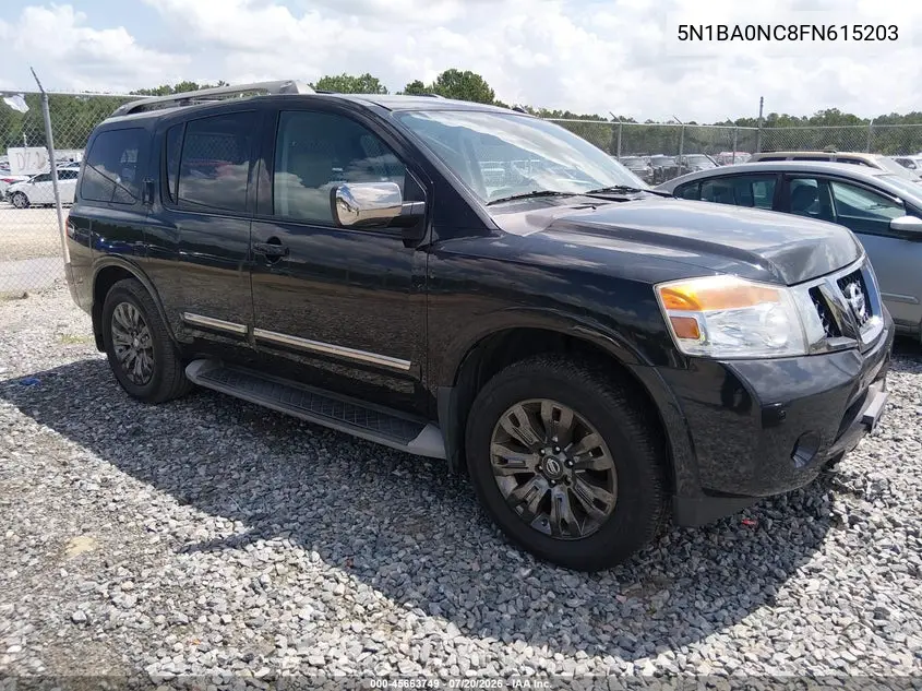 2015 Nissan Armada Platinum VIN: 5N1BA0NC8FN615203 Lot: 45663749