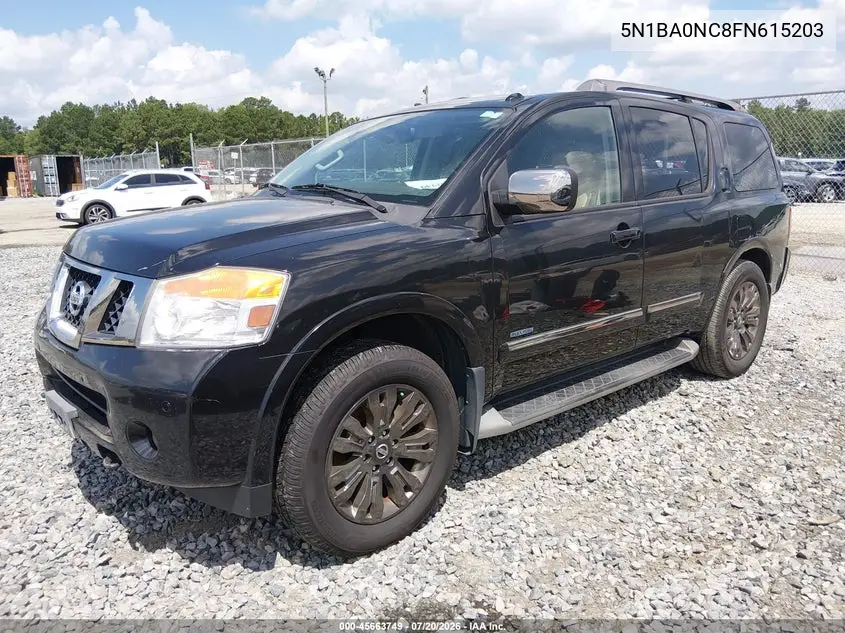 2015 Nissan Armada Platinum VIN: 5N1BA0NC8FN615203 Lot: 45663749