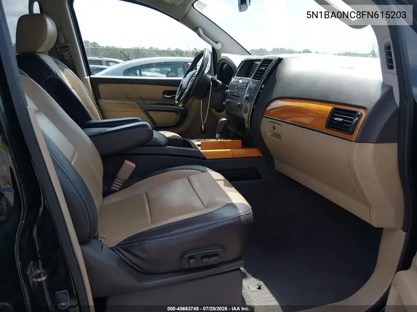 2015 Nissan Armada Platinum VIN: 5N1BA0NC8FN615203 Lot: 45663749
