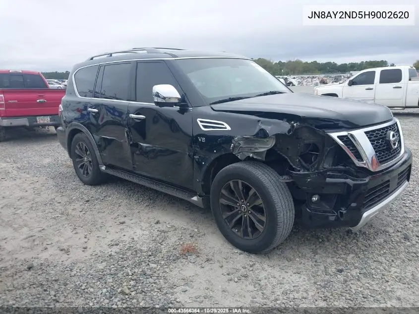JN8AY2ND5H9002620 2017 Nissan Armada Platinum