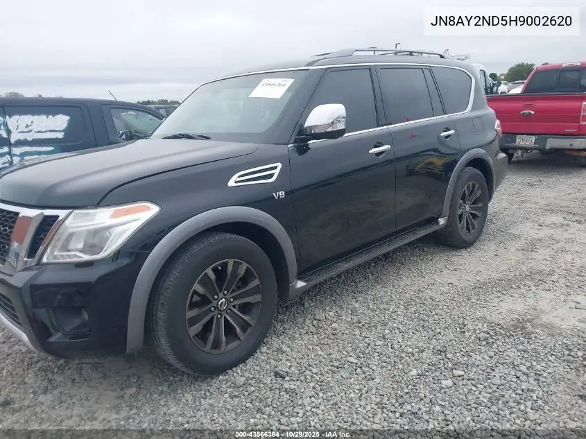 JN8AY2ND5H9002620 2017 Nissan Armada Platinum