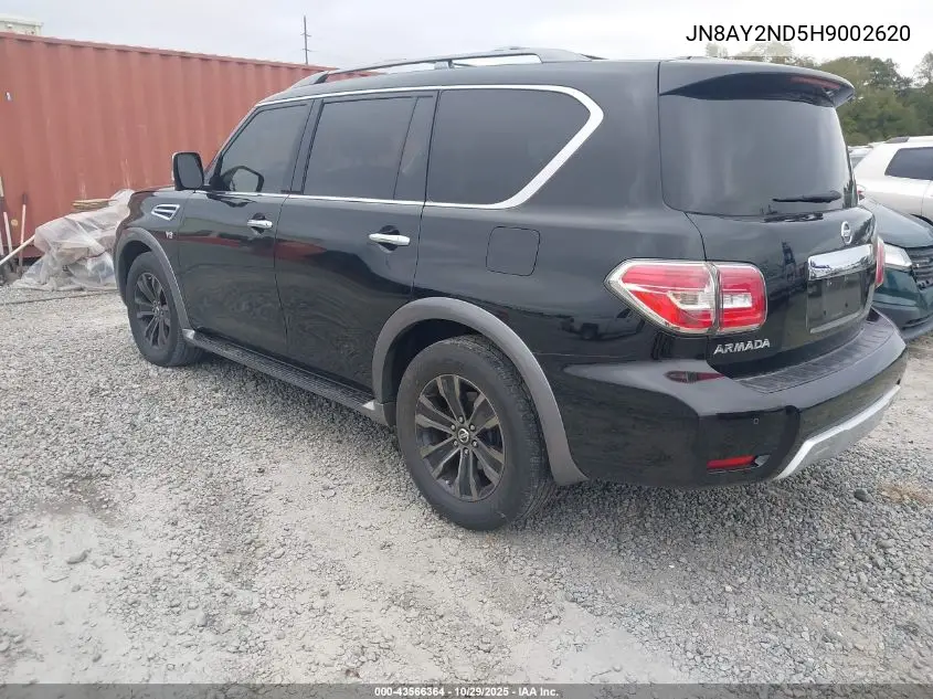 JN8AY2ND5H9002620 2017 Nissan Armada Platinum