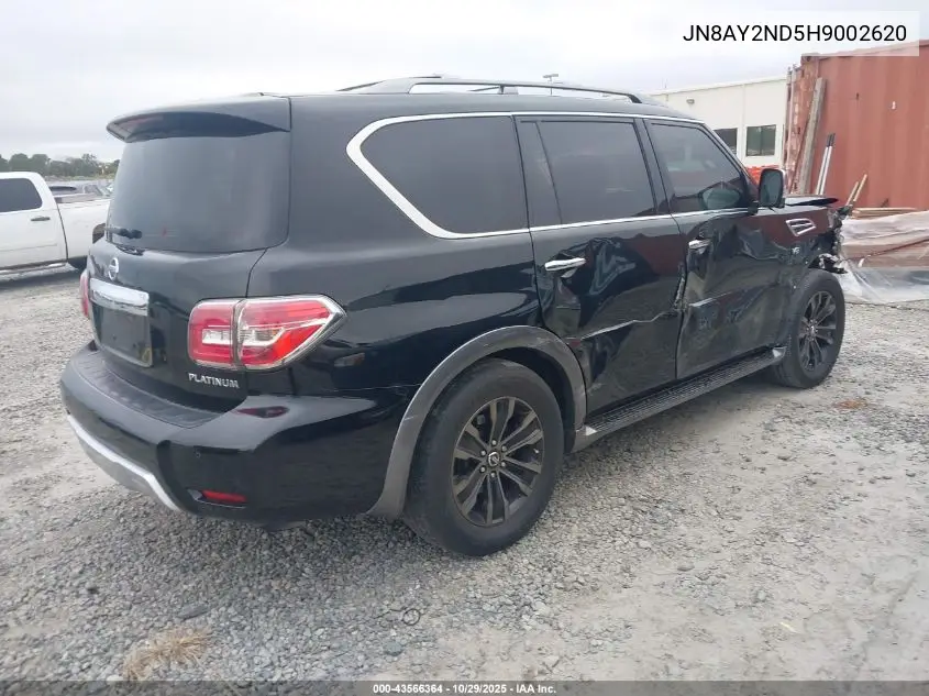 JN8AY2ND5H9002620 2017 Nissan Armada Platinum