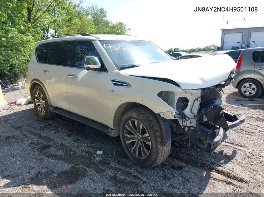 2017 Nissan Armada Sl VIN: JN8AY2NC4H9501108 Lot: 45220901