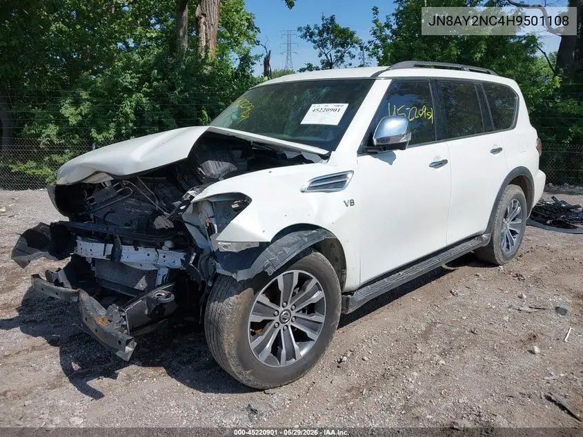2017 Nissan Armada Sl VIN: JN8AY2NC4H9501108 Lot: 45220901