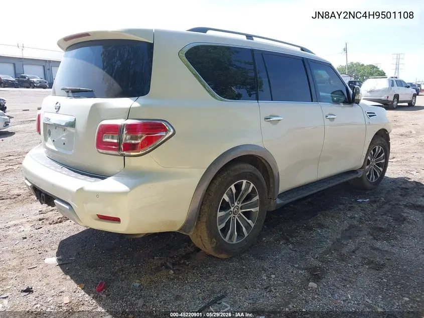 2017 Nissan Armada Sl VIN: JN8AY2NC4H9501108 Lot: 45220901