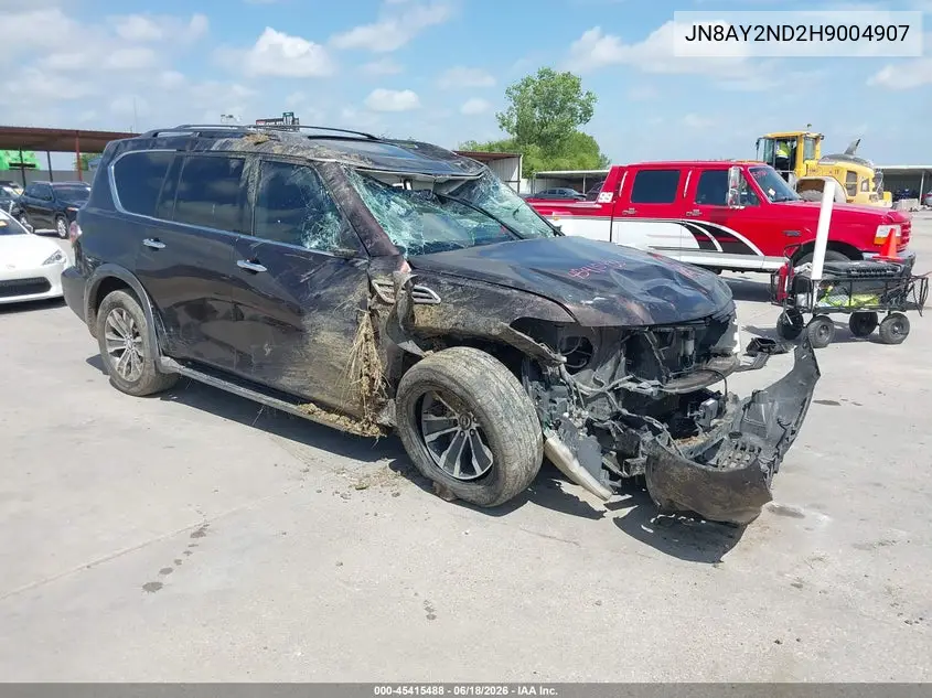 2017 Nissan Armada Sl VIN: JN8AY2ND2H9004907 Lot: 45415488