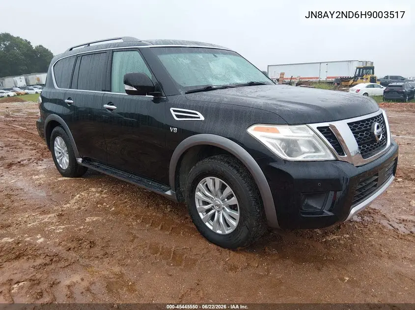 2017 Nissan Armada Sv VIN: JN8AY2ND6H9003517 Lot: 45445550