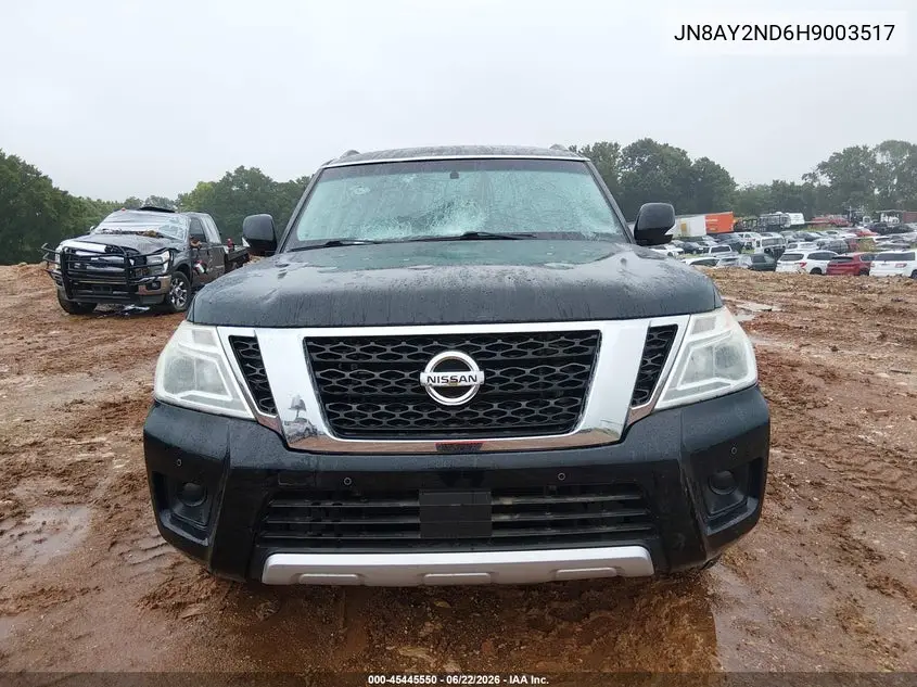2017 Nissan Armada Sv VIN: JN8AY2ND6H9003517 Lot: 45445550