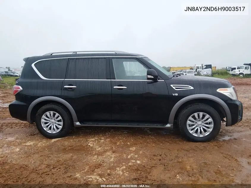 2017 Nissan Armada Sv VIN: JN8AY2ND6H9003517 Lot: 45445550