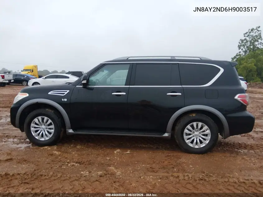 2017 Nissan Armada Sv VIN: JN8AY2ND6H9003517 Lot: 45445550