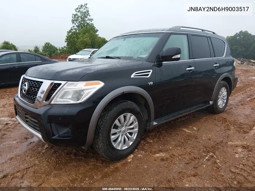 2017 Nissan Armada Sv VIN: JN8AY2ND6H9003517 Lot: 45445550