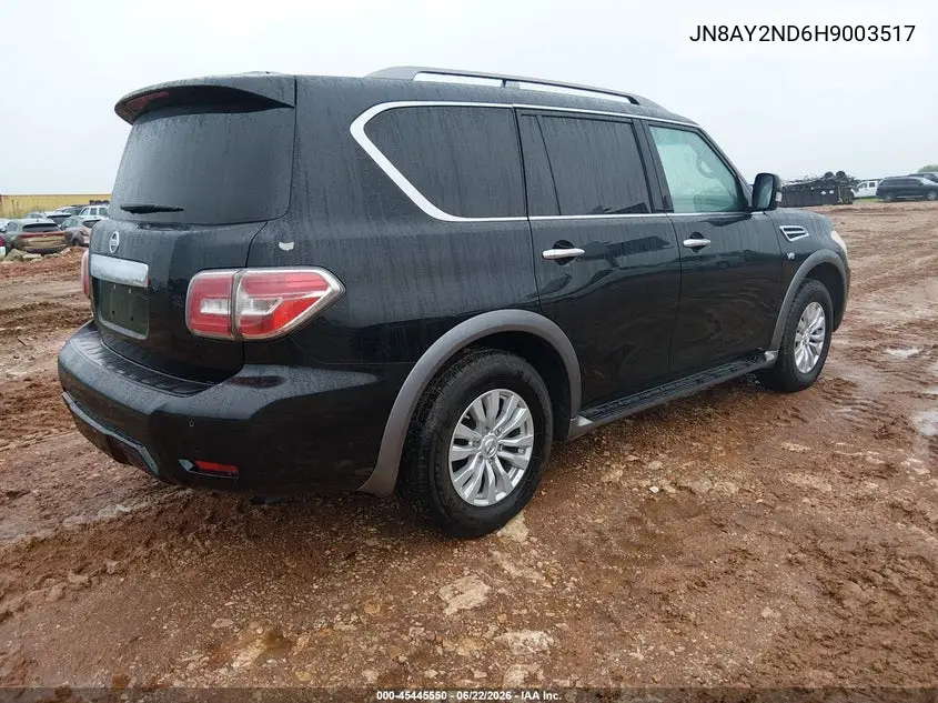 2017 Nissan Armada Sv VIN: JN8AY2ND6H9003517 Lot: 45445550