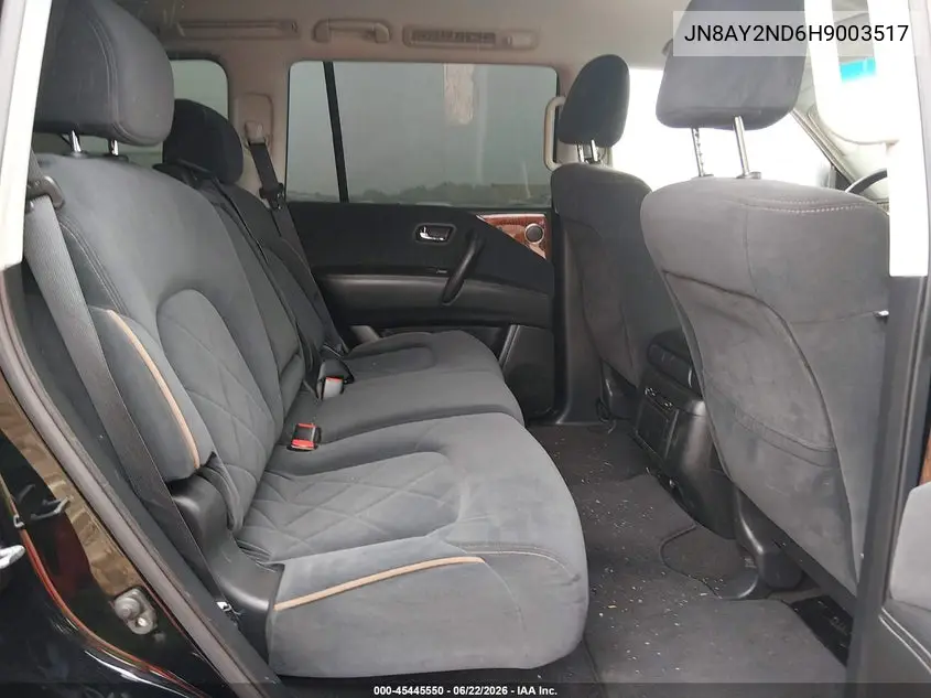 2017 Nissan Armada Sv VIN: JN8AY2ND6H9003517 Lot: 45445550