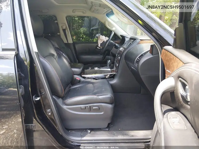 2017 Nissan Armada Platinum VIN: JN8AY2NC5H9501697 Lot: 45464477