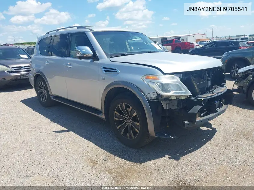 2017 Nissan Armada Platinum VIN: JN8AY2NE6H9705541 Lot: 45501660