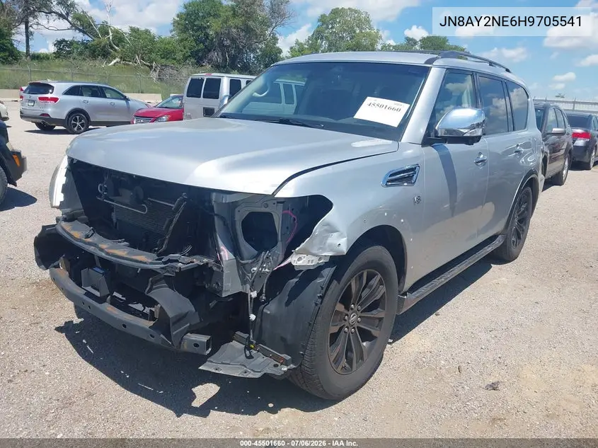 2017 Nissan Armada Platinum VIN: JN8AY2NE6H9705541 Lot: 45501660