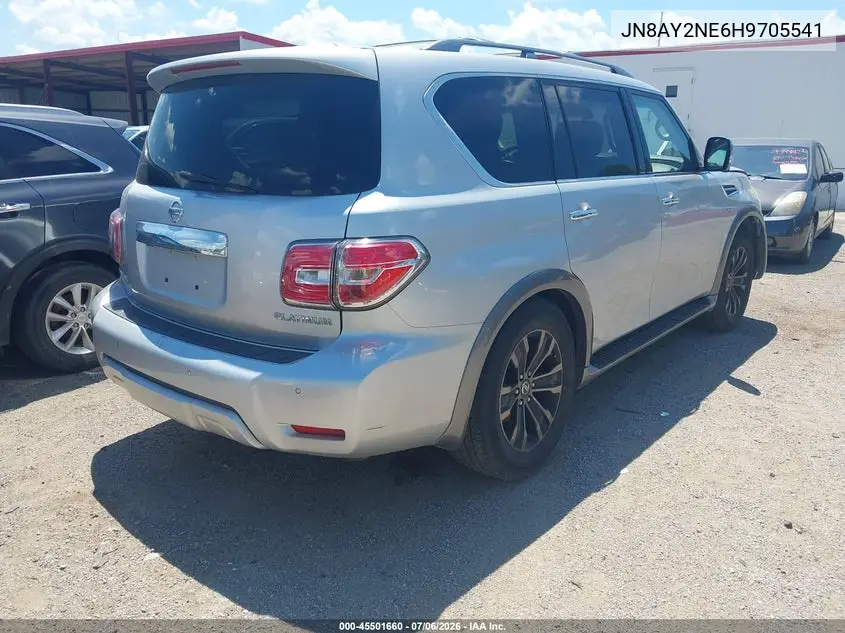 2017 Nissan Armada Platinum VIN: JN8AY2NE6H9705541 Lot: 45501660
