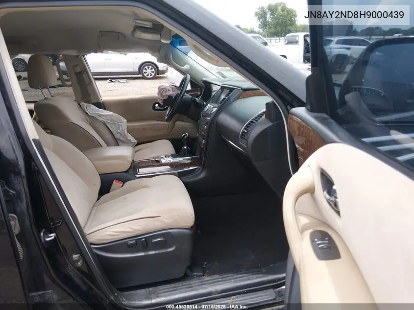 2017 Nissan Armada Platinum/Sl/Sv VIN: JN8AY2ND8H9000439 Lot: 45520514