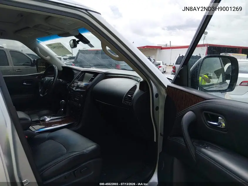 2017 Nissan Armada Platinum VIN: JN8AY2ND3H9001269 Lot: 45522803