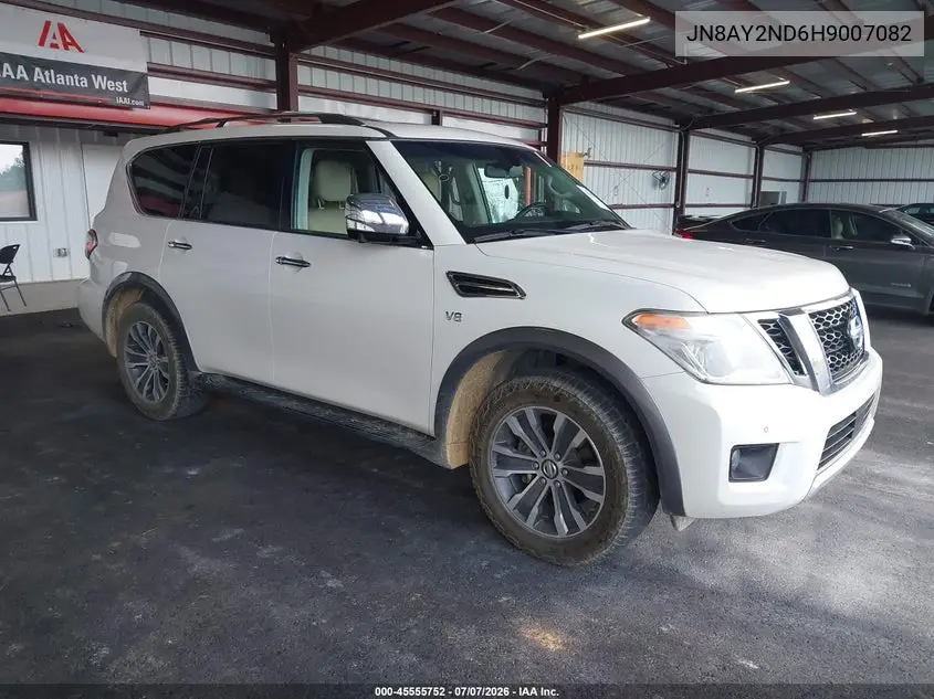 2017 Nissan Armada Sl VIN: JN8AY2ND6H9007082 Lot: 45555752