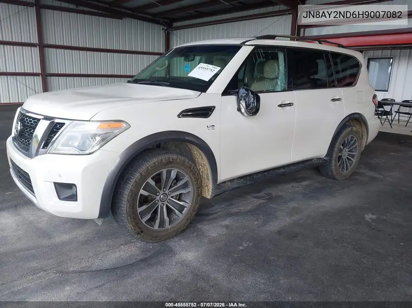 2017 Nissan Armada Sl VIN: JN8AY2ND6H9007082 Lot: 45555752