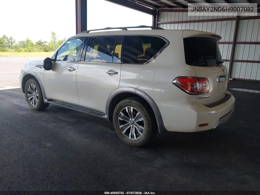 2017 Nissan Armada Sl VIN: JN8AY2ND6H9007082 Lot: 45555752