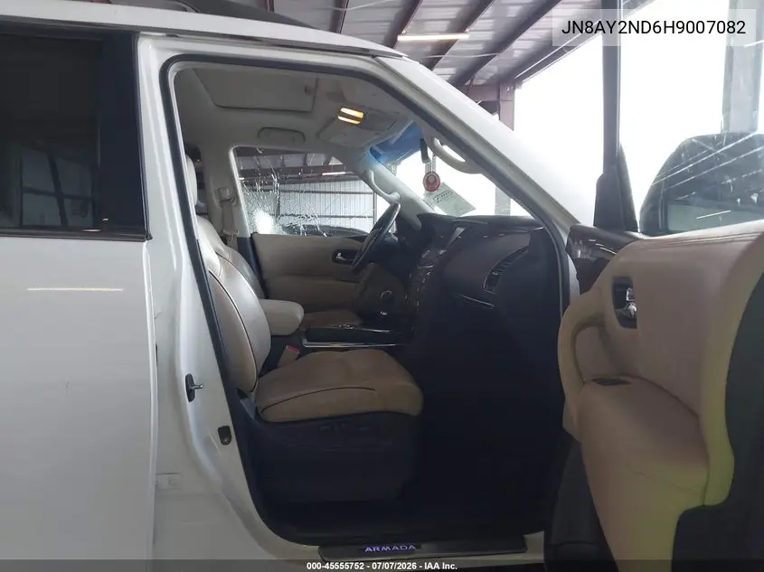 2017 Nissan Armada Sl VIN: JN8AY2ND6H9007082 Lot: 45555752